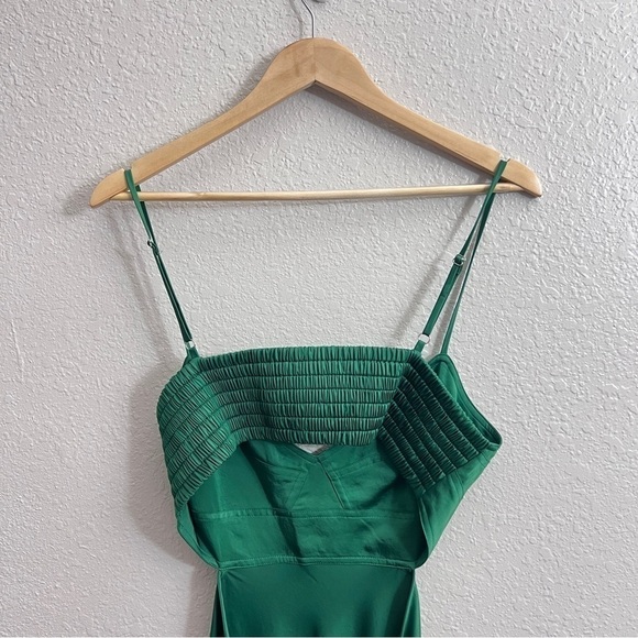 TUCKERNUCK A.L.C Blakey Cut out Satin Dress in green size 12 - Picture 13 of 15